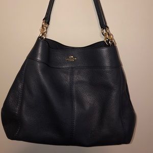 Navy Blue Coach Purse